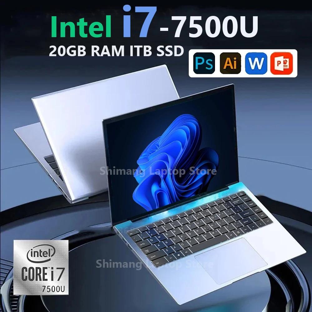 2024 ޴  ھ i7-7500U Ʈ,  11, 20GB RAM, 1TB, 2TB SSD ǻ, 1920*1080 ػ, ǽ ͵ PC ǻ